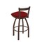 Holland Bar Stool Co 25" Low Back Swivel Counter Stool, Bronze Finish, Graph Ruby Seat 82125BZ016 - alternate 2